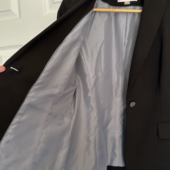 Calvin Klein one button black blazer size 4 - Picture 3 of 4